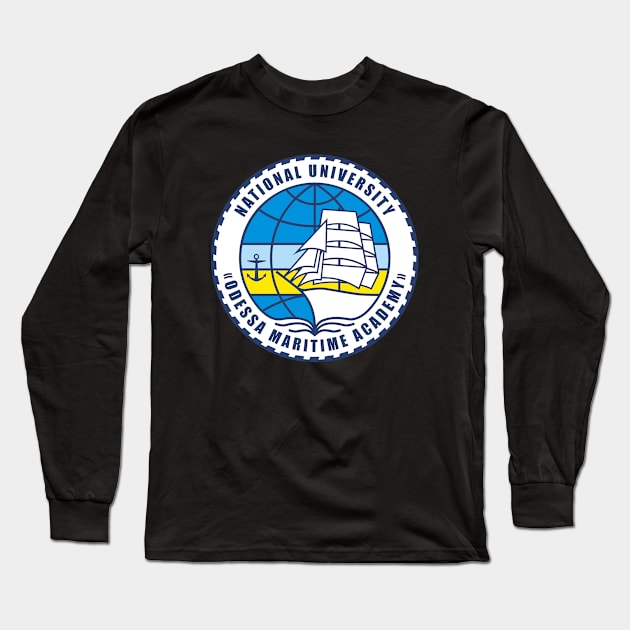 National University "Odessa Maritime Academy". Ukraine Long Sleeve T-Shirt by Vladimir Zevenckih